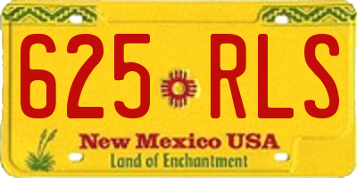 NM license plate 625RLS
