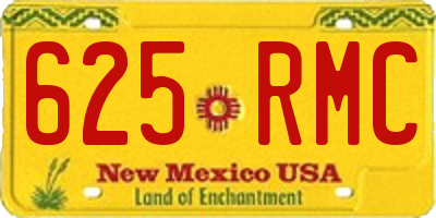 NM license plate 625RMC