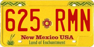 NM license plate 625RMN
