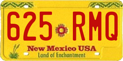 NM license plate 625RMQ