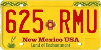 NM license plate 625RMU