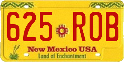 NM license plate 625ROB