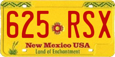 NM license plate 625RSX