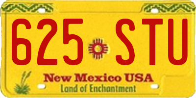 NM license plate 625STU