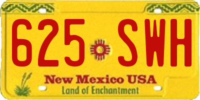 NM license plate 625SWH