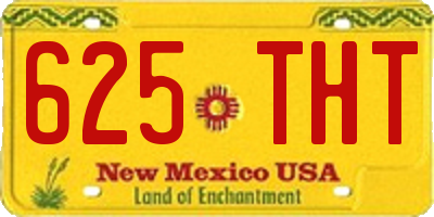 NM license plate 625THT