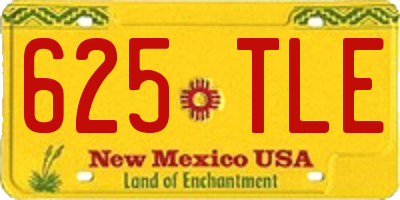 NM license plate 625TLE