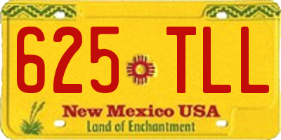 NM license plate 625TLL