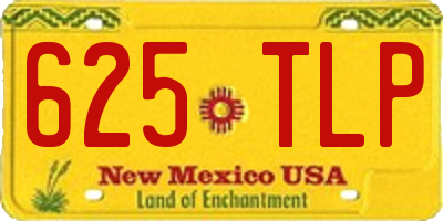 NM license plate 625TLP