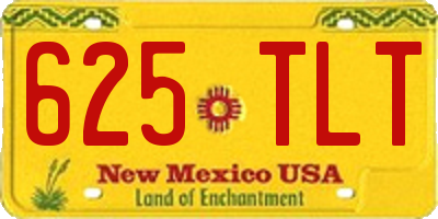 NM license plate 625TLT