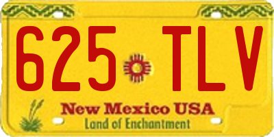 NM license plate 625TLV