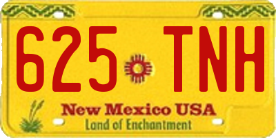 NM license plate 625TNH