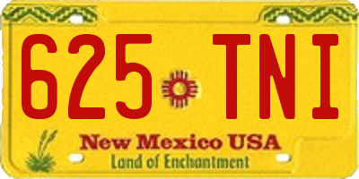 NM license plate 625TNI