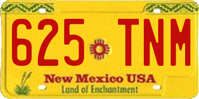 NM license plate 625TNM