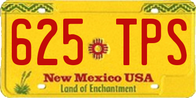 NM license plate 625TPS