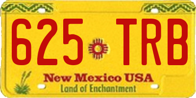 NM license plate 625TRB