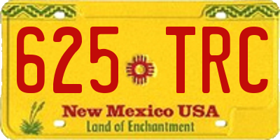 NM license plate 625TRC