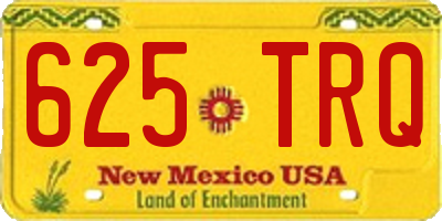 NM license plate 625TRQ
