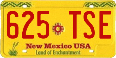 NM license plate 625TSE