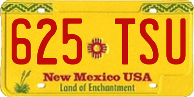 NM license plate 625TSU