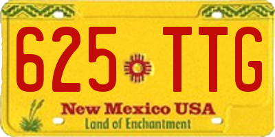 NM license plate 625TTG