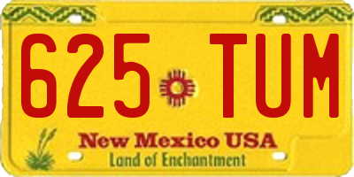 NM license plate 625TUM