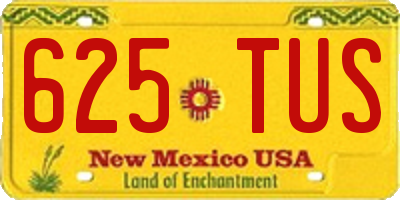 NM license plate 625TUS