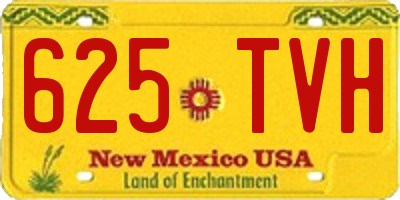 NM license plate 625TVH