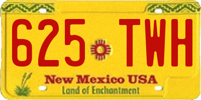 NM license plate 625TWH
