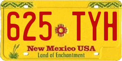 NM license plate 625TYH