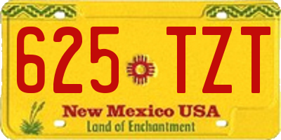 NM license plate 625TZT