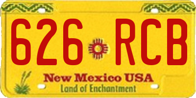 NM license plate 626RCB