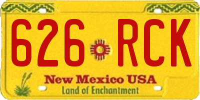 NM license plate 626RCK