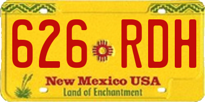 NM license plate 626RDH