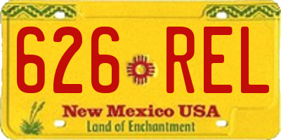 NM license plate 626REL
