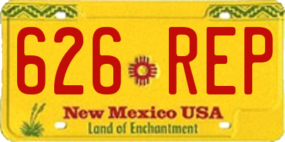 NM license plate 626REP