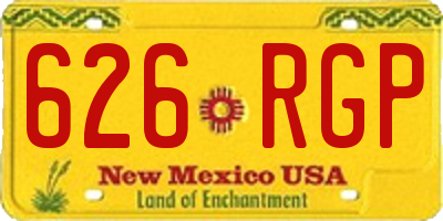 NM license plate 626RGP