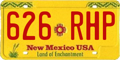NM license plate 626RHP