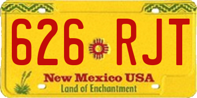 NM license plate 626RJT