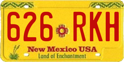 NM license plate 626RKH