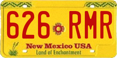 NM license plate 626RMR
