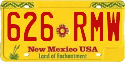 NM license plate 626RMW