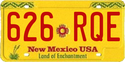 NM license plate 626RQE