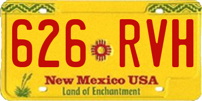 NM license plate 626RVH