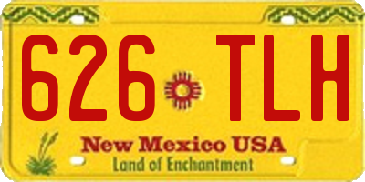 NM license plate 626TLH