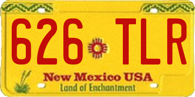 NM license plate 626TLR
