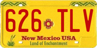 NM license plate 626TLV