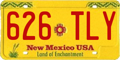 NM license plate 626TLY
