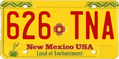 NM license plate 626TNA