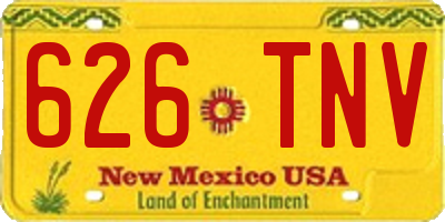 NM license plate 626TNV